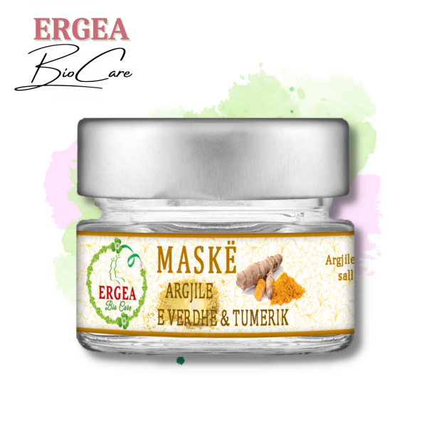 Maske Argjile e Verdhe dhe Tumeric